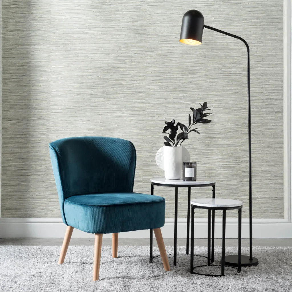 Modern Velvet Beau Chair - Blue