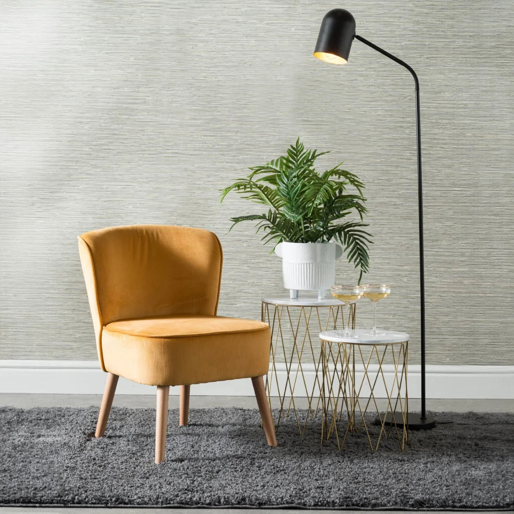 Modern Velvet Beau Chair - Mustard