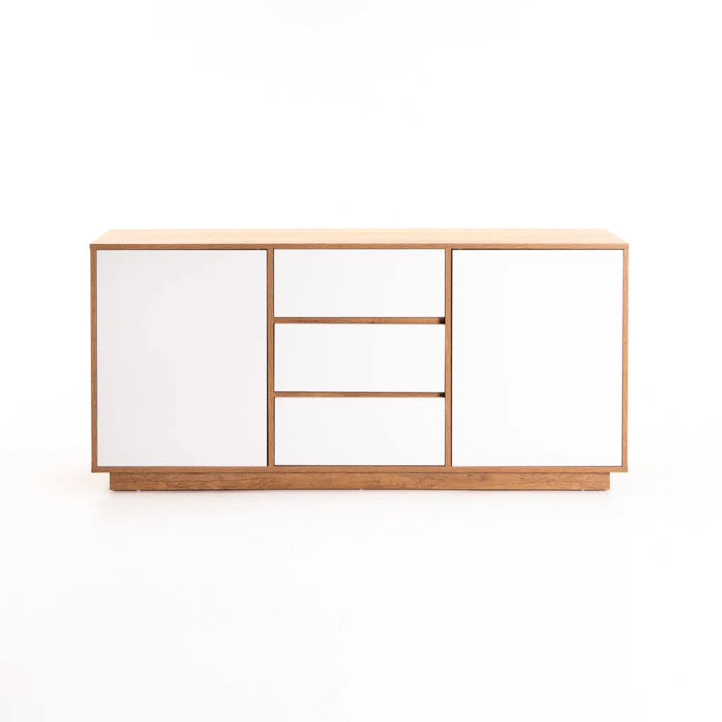 Jicama 2 Door 3 Drawer Sideboard - Black