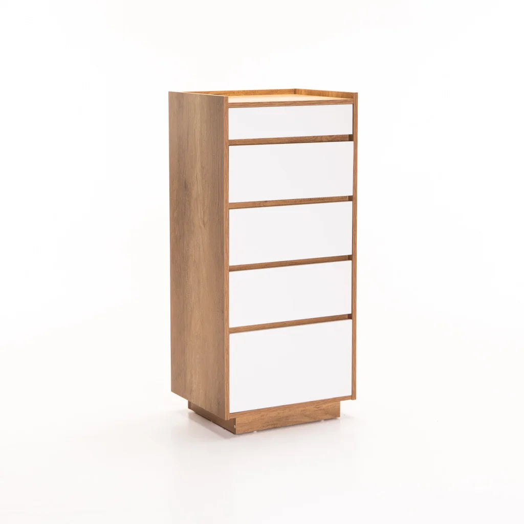 Seraphim 5 Drawer Chest - White