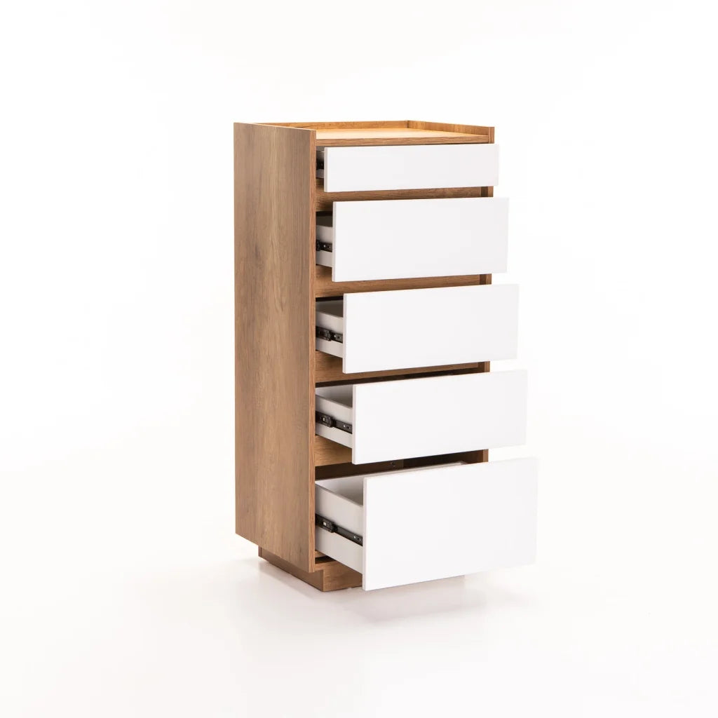 Seraphim 5 Drawer Chest - White