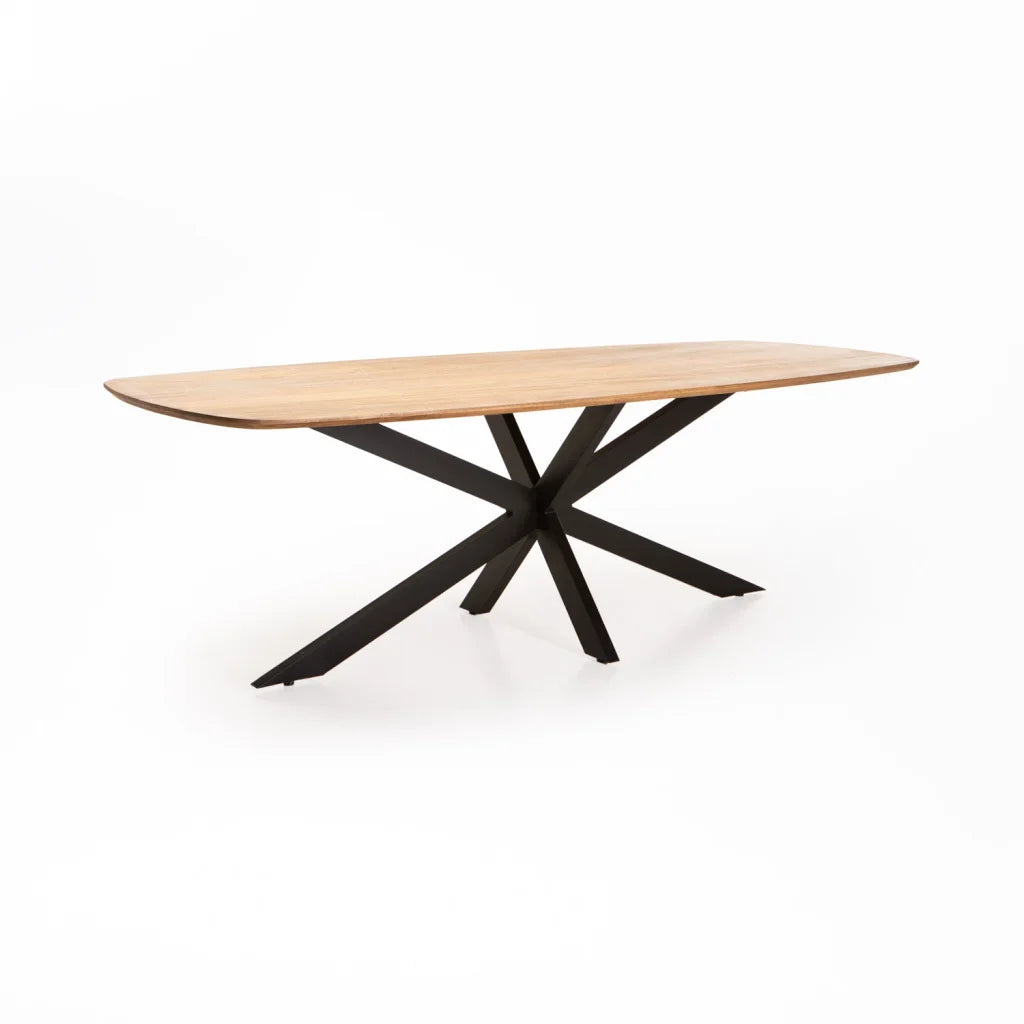 Sissa Danish Oval Solid Wood Dining Table - Magnolia - 8 Seater