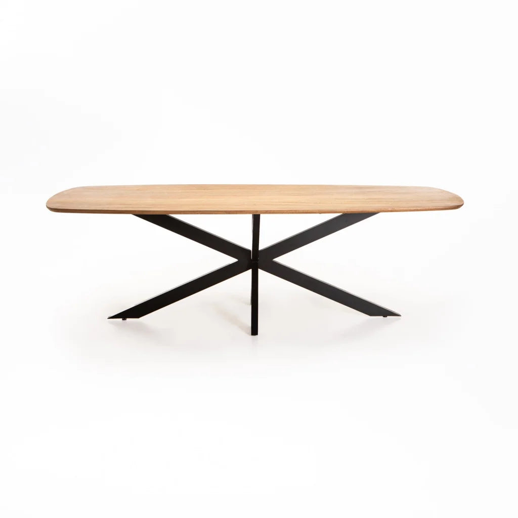 Sissa Danish Oval Solid Wood Dining Table - Magnolia - 8 Seater