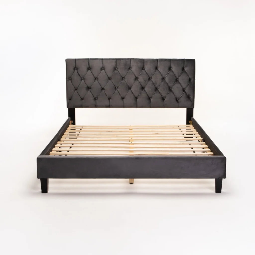 Olee Velvet Touch Bed Frame - Queen Standard Length