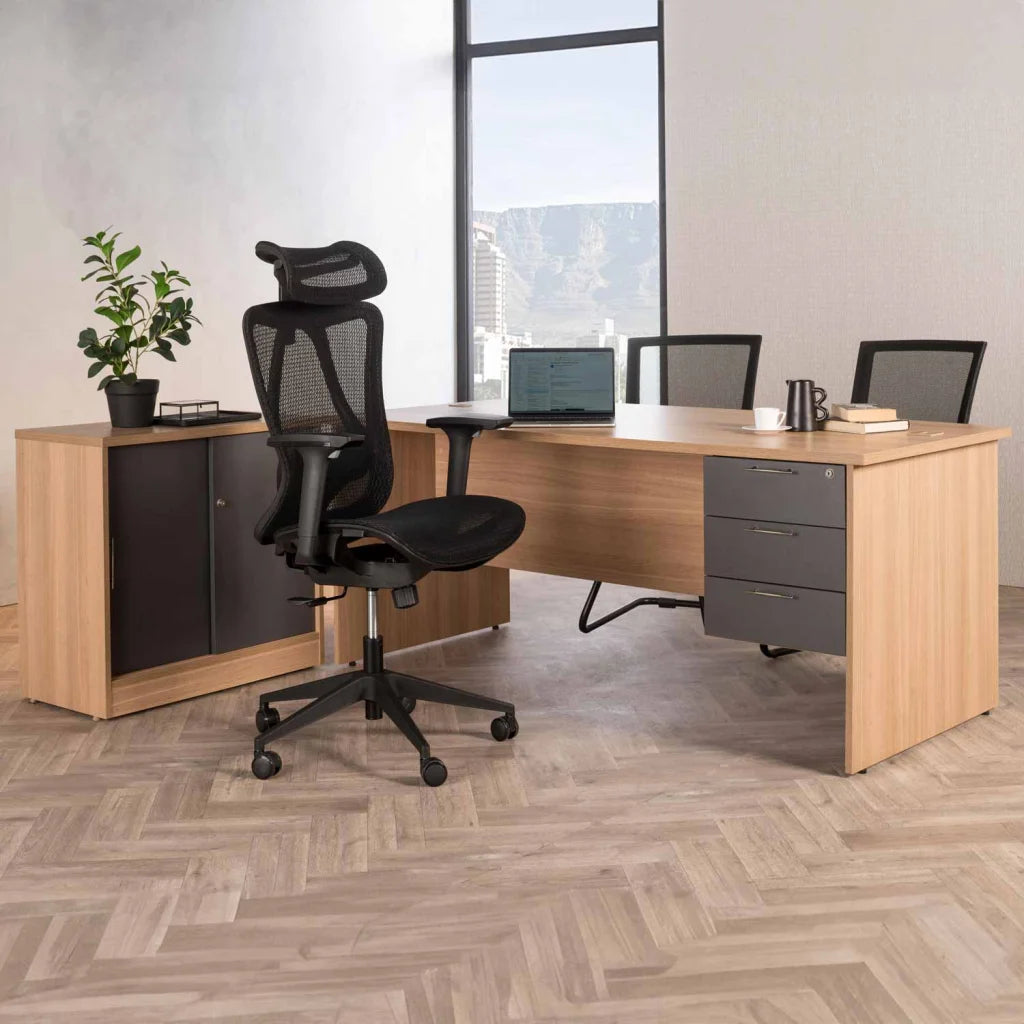 Lean Executive Luxury Office Chair 360m - Black