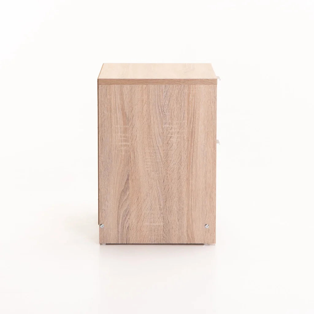 Ruzeiza 2 Drawer Pedestal - Oak / Grey