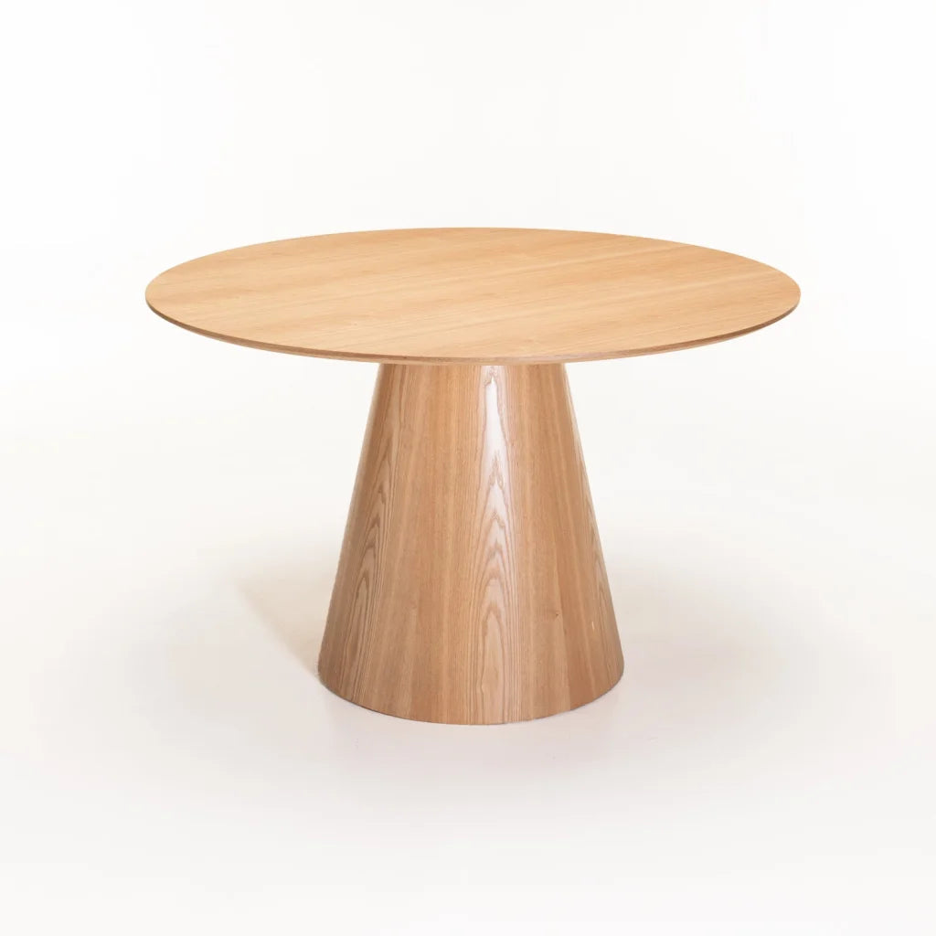 Tobby 120cm Round Dining Table - Oak