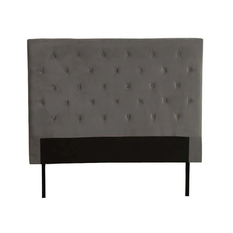 Wakely Velvet Headboard - Light Grey - Queen