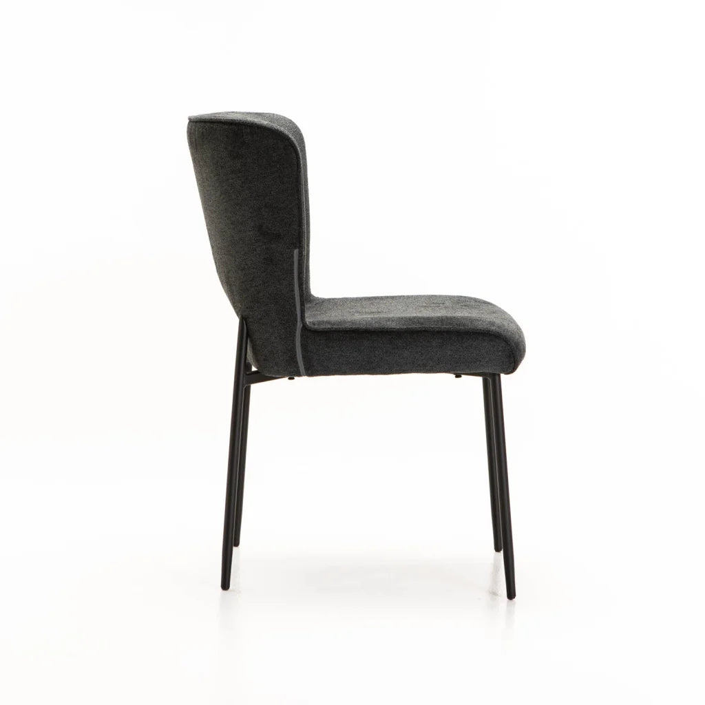Jeanny Fabric Dining Chair - Grey
