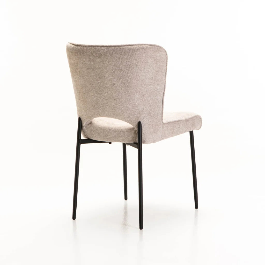 Jeanny Fabric Dining Chair - Cream