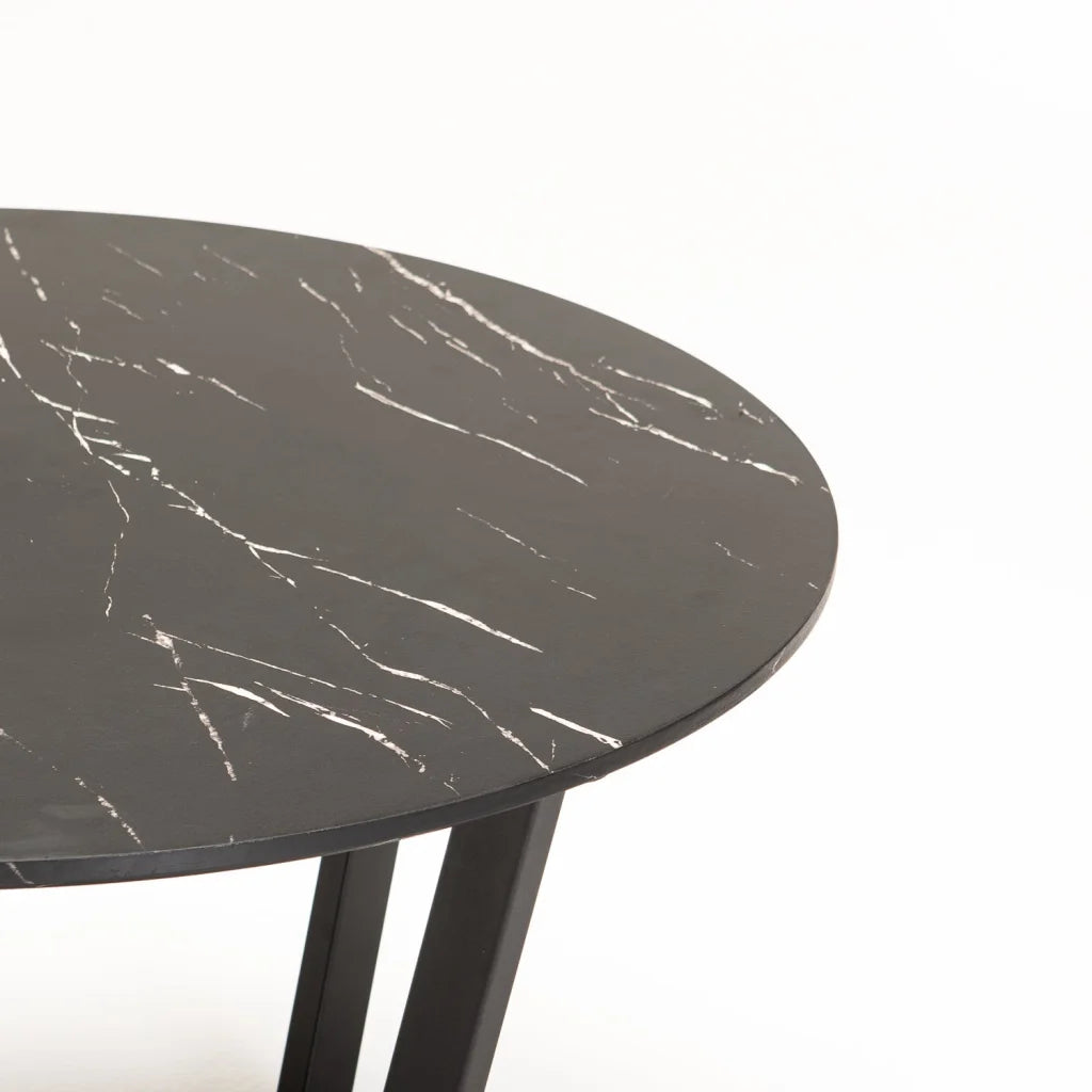 Aitzber Round Coffee Table - Black