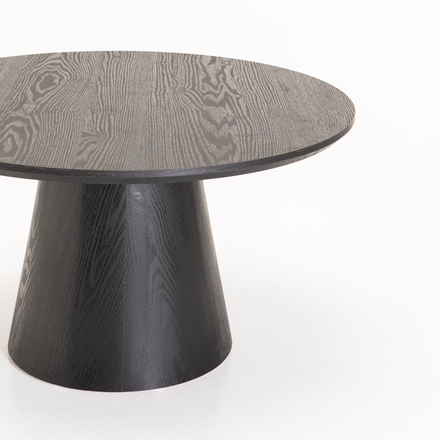 Arati 80cm Round Coffee Table - Black