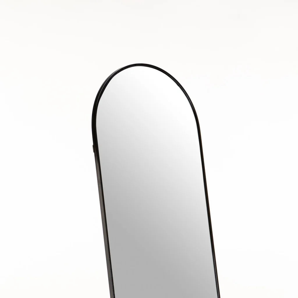 Vishesh 160cm Round Mirror - Black
