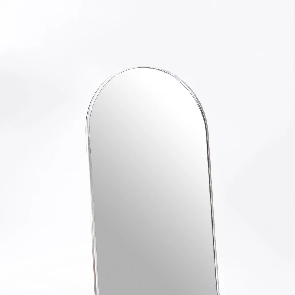 Vishesh 160cm Round Mirror - Silver
