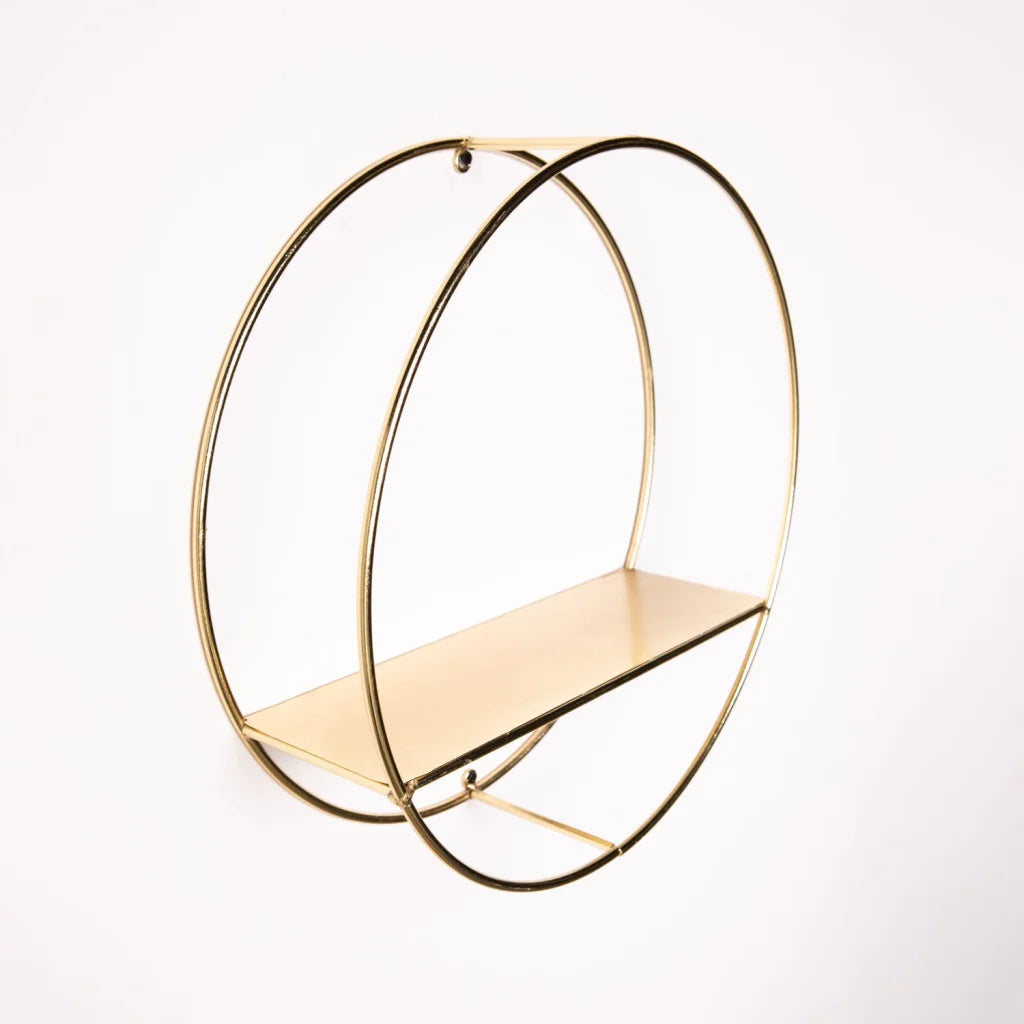 Spaced - Gold Circle With Shelf