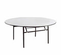 Wooden top round folding table heavy duty 1.8m