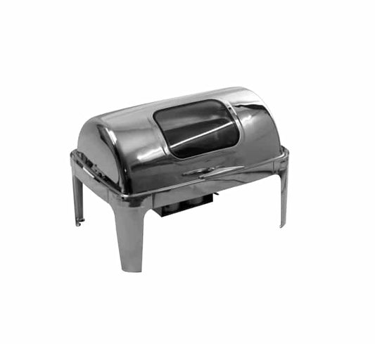 Rectangular Roll Top Chafing Dish with Window
