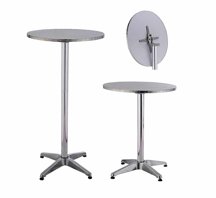 Aluminium Round Cocktail Table 60cm