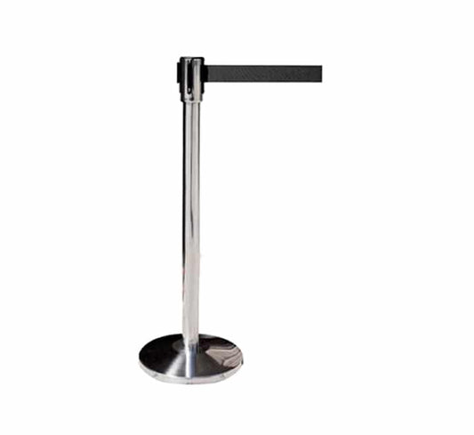 Silver Retractable Queue Barrier