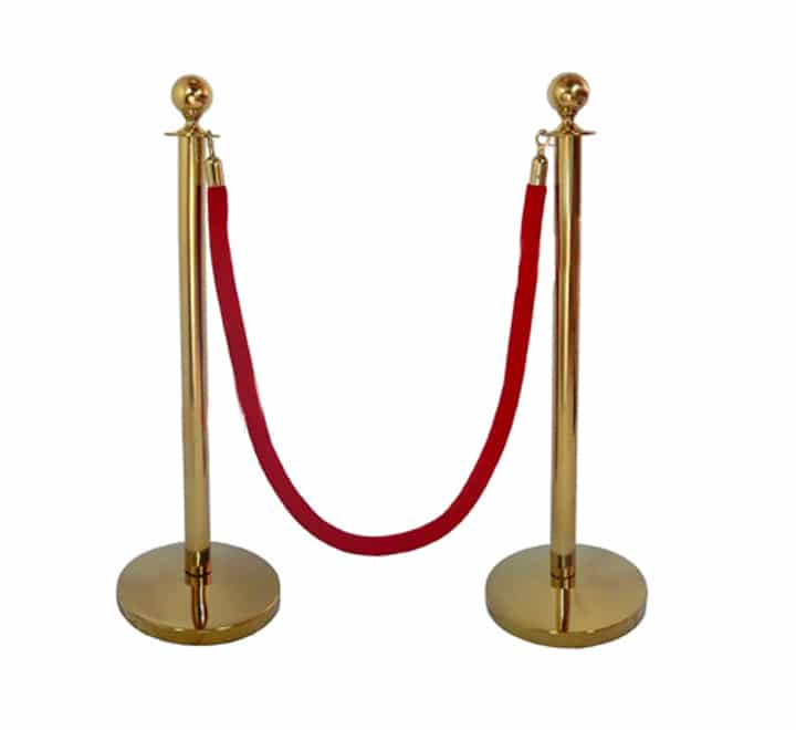 Round Top Stanchion Pole (excludes rope)