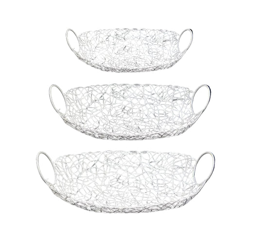 Tray white 3 pce