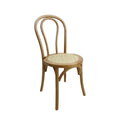 Thonet Wooden Chair Brown, Rattan Seat