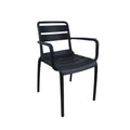 Plastic Arm Chair Slatted