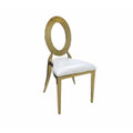 Gold eye chair stackable