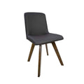 Wooden Dining Chair Coffee PU Cushion