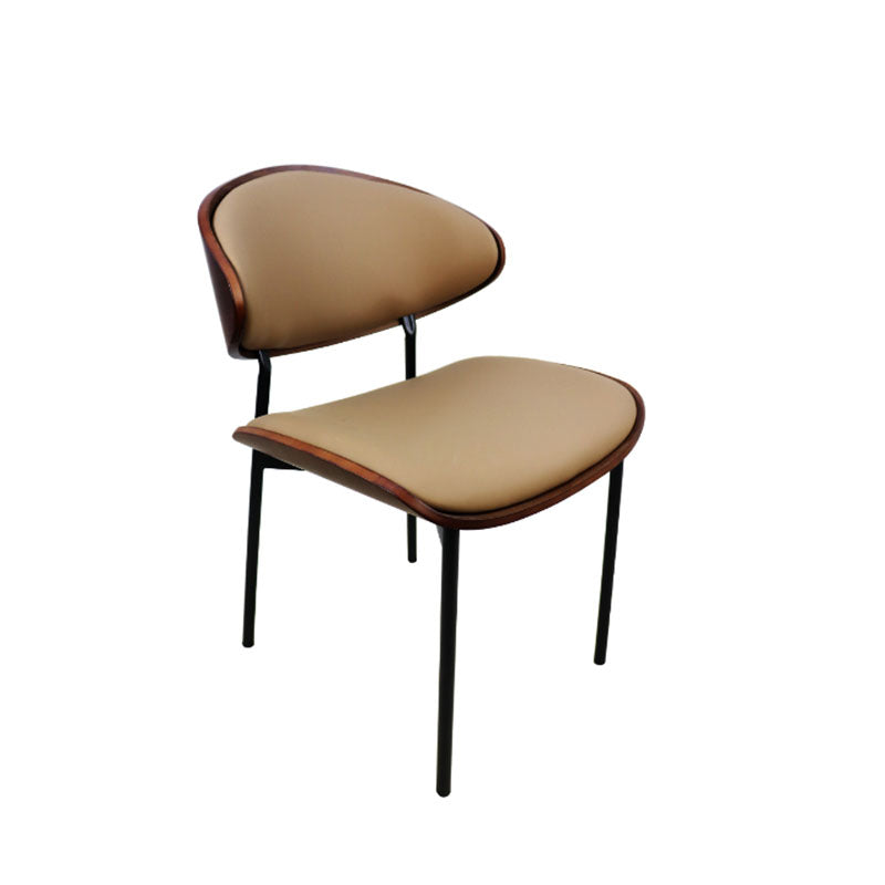 Spectre Wooden Dining Chair with Metal Legs