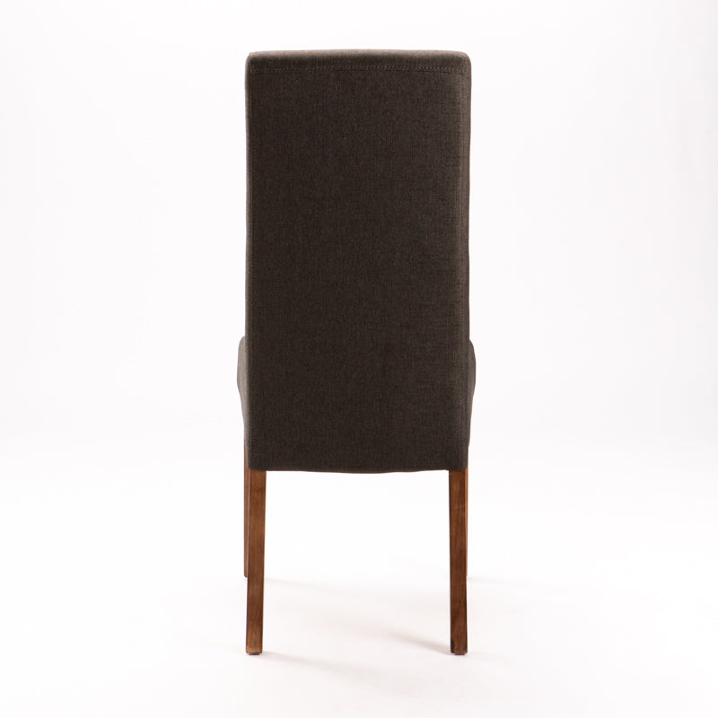Pappa Deluxe Fabric Dining Chair - Charcoal
