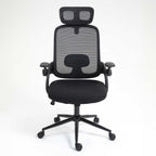 Lint Ergonomic Office Chair with Headrest AH612 - Black