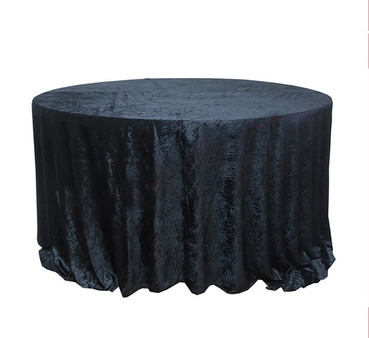 Velvet round table cloths 3m