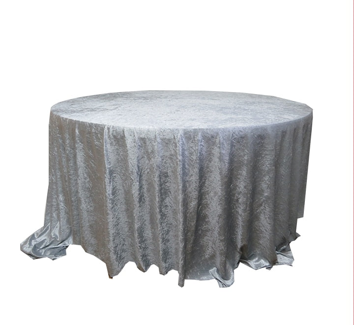 Velvet round table cloths 3m