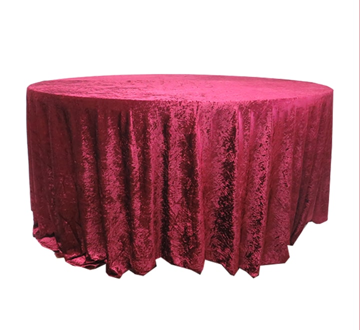 Velvet round table cloths 3m