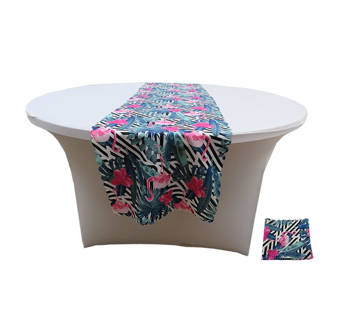 Flamingo Patterned Table Runner
