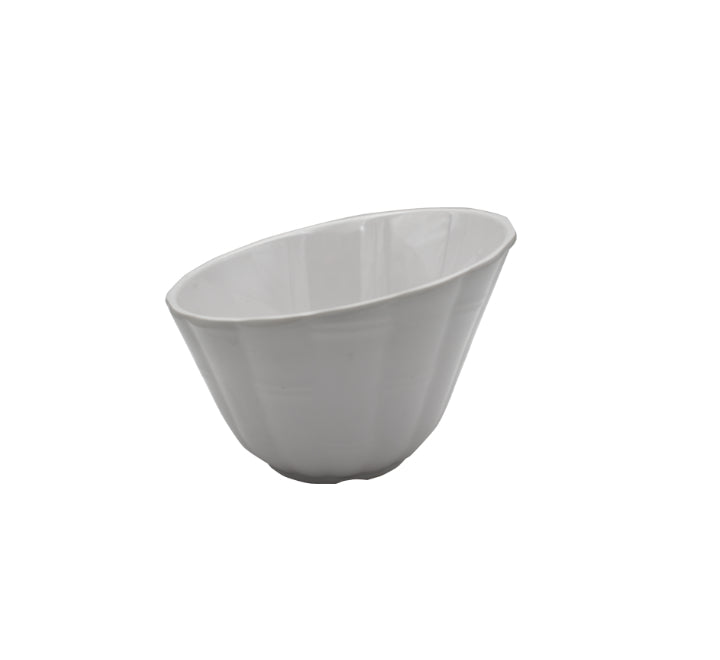 White Melamine Serving Bowl