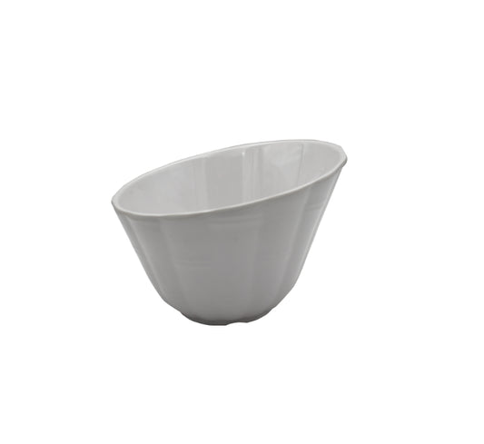 White Melamine Serving Bowl