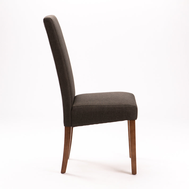 Pappa Deluxe Fabric Dining Chair - Charcoal