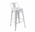 Replica Low Back Tolix Bar Stool - White