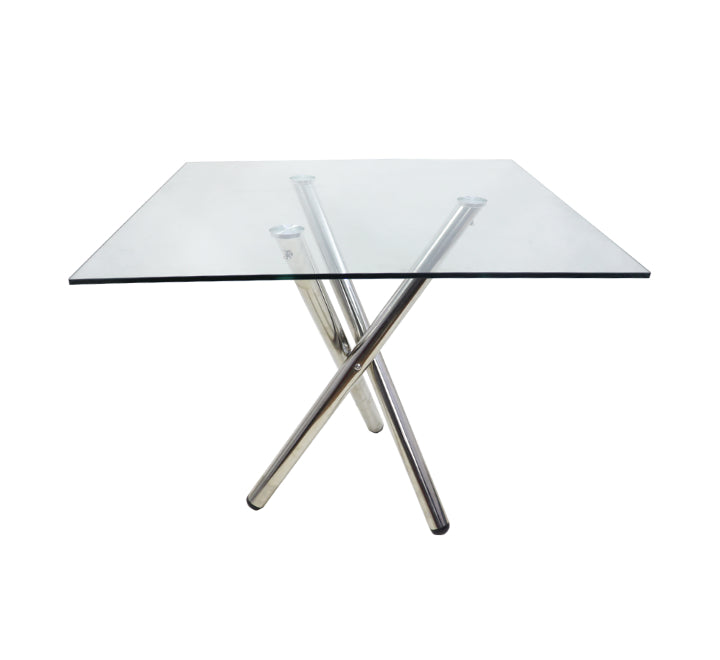 Square Glass Top Dining Table