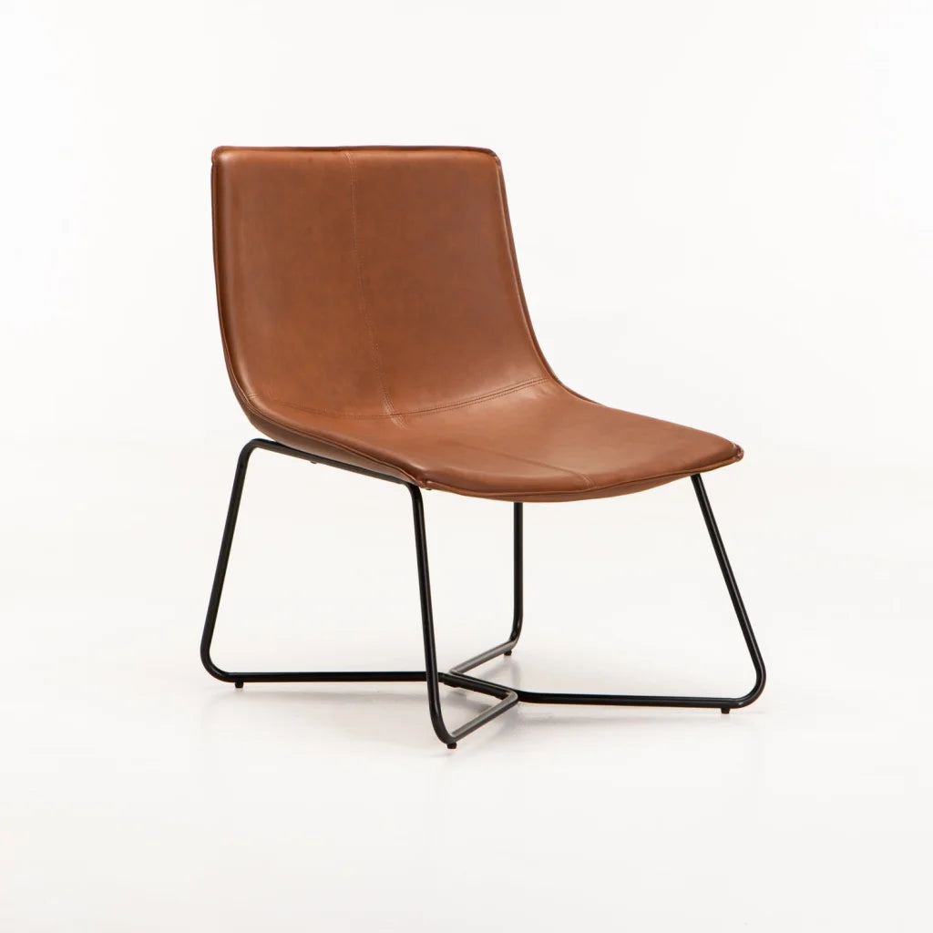Armriti Leather Chair - Brown