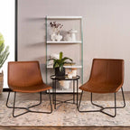 Armriti Leather Chair - Brown