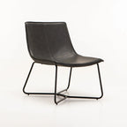 Armriti Leather Chair - Dark Grey