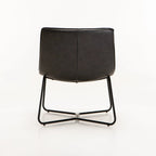 Armriti Leather Chair - Dark Grey