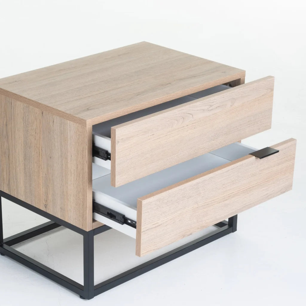 Azrael 2  Drawer Pedestal - Oak