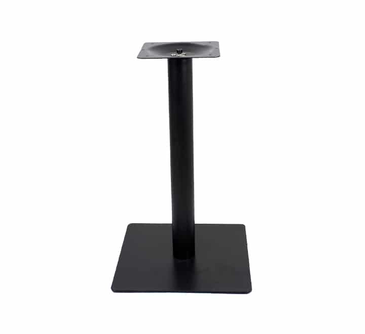 Square Cafe Table Base Matt Black