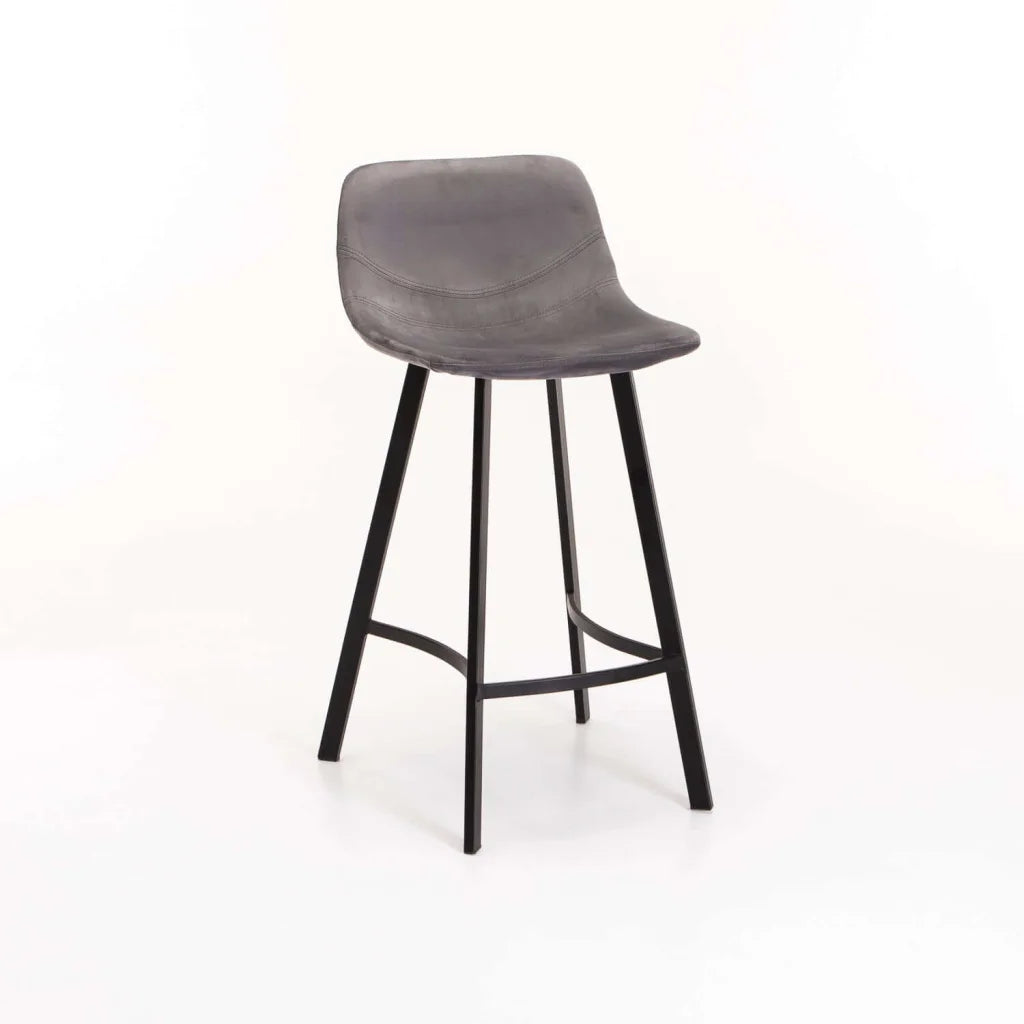Ballito Velvet Kitchen Stool