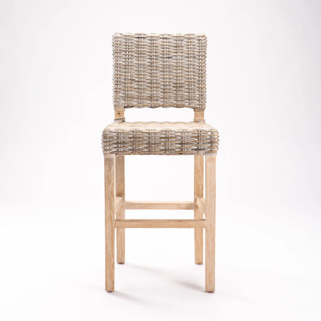 Brandy Whitewash Kitchen Stool