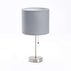 Brody Metal Base - Grey Fabric Shade